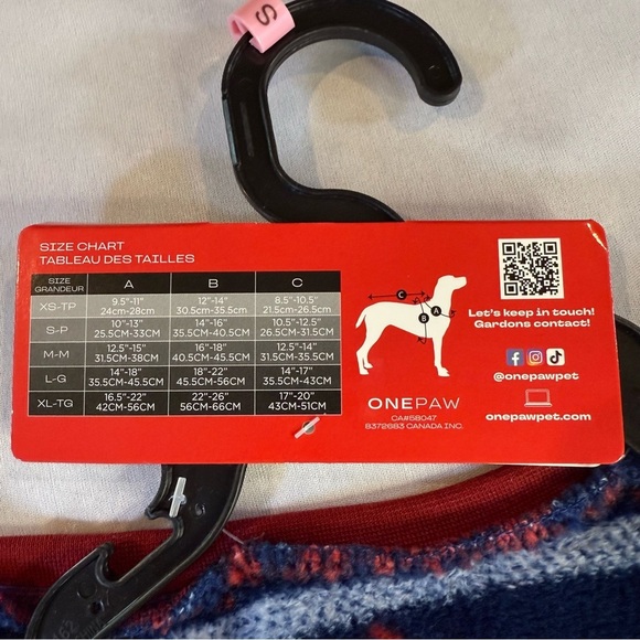 One Paw Holiday Pets' Christmas Fair Isle Pajama / Sweater 1-Piece, Small - Picture 5 of 10